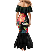 Hawaii Mauna Kea Mermaid Dress White Mountain With Nene Tropical Vibes LT14 - Polynesian Pride