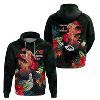 Hawaii Mauna Kea Zip Hoodie White Mountain With Nene Tropical Vibes LT14 - Polynesian Pride