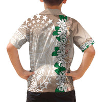 Cook Islands Tiare Maori With Conch Shell Family Matching Puletasi and Hawaiian Shirt 2025 Pasifika Polynesian Tattoo LT14 - Polynesian Pride