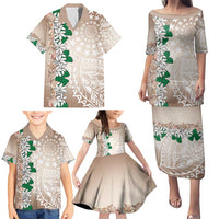 Cook Islands Tiare Maori With Conch Shell Family Matching Puletasi and Hawaiian Shirt 2025 Pasifika Polynesian Tattoo LT14 - Polynesian Pride