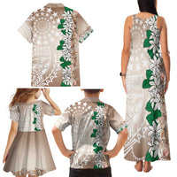 Cook Islands Tiare Maori With Conch Shell Family Matching Tank Maxi Dress and Hawaiian Shirt 2025 Pasifika Polynesian Tattoo LT14 - Polynesian Pride