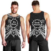 Kia Orana Cook Islands Men Tank Top 2025 Pasifika Polynesian Turtle Black Color