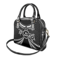 Kia Orana Cook Islands Shoulder Handbag 2025 Pasifika Polynesian Turtle Black Color
