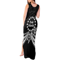 Kia Orana Cook Islands Tank Maxi Dress 2025 Pasifika Polynesian Turtle Black Color