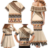 Bula Fiji Family Matching Mermaid Dress and Hawaiian Shirt 2025 Pasifika Traditional Fijian Masi LT14 - Polynesian Pride