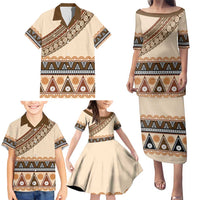 Bula Fiji Family Matching Puletasi and Hawaiian Shirt 2025 Pasifika Traditional Fijian Masi LT14 - Polynesian Pride