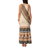 Bula Fiji Family Matching Tank Maxi Dress and Hawaiian Shirt 2025 Pasifika Traditional Fijian Masi LT14 - Polynesian Pride