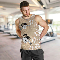 Bula Fiji Iri Buli Men Tank Top Woven Fan With Fijian Tapa