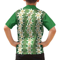 Ia Orana Tahiti Tiare Maori Seamless Style Family Matching Off The Shoulder Long Sleeve Dress and Hawaiian Shirt LT14 - Polynesian Pride