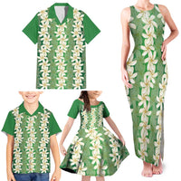 Ia Orana Tahiti Tiare Maori Seamless Style Family Matching Tank Maxi Dress and Hawaiian Shirt LT14 - Polynesian Pride