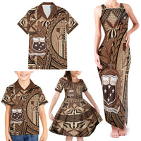 Samoa Siapo Family Matching Tank Maxi Dress and Hawaiian Shirt Happy Independence Day Vintage Vibes LT14 - Polynesian Pride