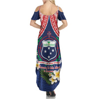 Samoan Independence Day Family Matching Summer Maxi Dress and Hawaiian Shirt Manuia Le Tutoatasi O Samoa LT14 - Polynesian Pride