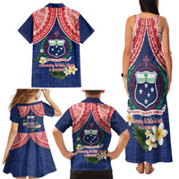 Samoan Independence Day Family Matching Tank Maxi Dress and Hawaiian Shirt Manuia Le Tutoatasi O Samoa LT14 - Polynesian Pride