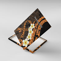 Liver Cancer Awareness Month Canvas Wall Art Awareness Is Key Orange Polynesian Ribbon