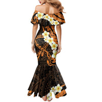 Liver Cancer Awareness Month Mermaid Dress Awareness Is Key Orange Polynesian Ribbon LT14 - Polynesian Pride