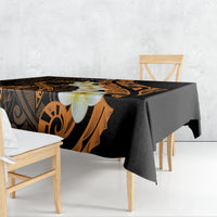 Liver Cancer Awareness Month Tablecloth Awareness Is Key Orange Polynesian Ribbon