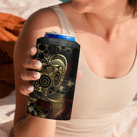 Frangipani Festival Rabaul 4 in 1 Can Cooler Tumbler PNG Tribal Baining Mask Tattoo LT14 - Polynesian Pride