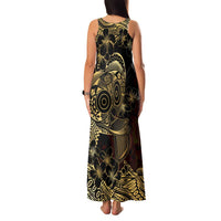 Frangipani Festival Rabaul Family Matching Tank Maxi Dress and Hawaiian Shirt PNG Tribal Baining Mask Tattoo LT14 - Polynesian Pride