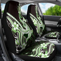 Green Black Aloha Hawaii Car Seat Cover Polynesian Shark Tattoo Plumeria LT14 - Polynesian Pride