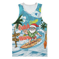 Hawaii Summer Christmas Basketball Jersey Surfing Santa Shaka Catch The Wave