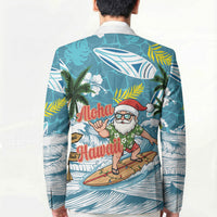 Hawaii Summer Christmas Blazer Surfing Santa Shaka Catch The Wave