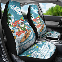 Hawaii Summer Christmas Car Seat Cover Surfing Santa Shaka Catch The Wave
