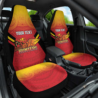 Papua New Guinea Rugby Custom Car Seat Cover Go PNG Hunters Polynesian Pattern LT14 One Size Red - Polynesian Pride