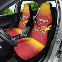 Papua New Guinea Rugby Custom Car Seat Cover Go PNG Hunters Polynesian Pattern LT14 - Polynesian Pride