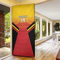 Papua New Guinea Rugby Custom Door Cover Go PNG Hunters Polynesian Pattern LT14 - Polynesian Pride