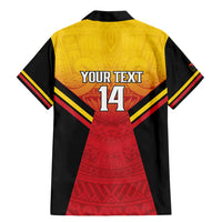 Papua New Guinea Rugby Custom Family Matching Mermaid Dress and Hawaiian Shirt Go PNG Hunters Polynesian Pattern LT14 - Polynesian Pride