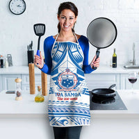 Toa Samoa Rugby Custom Apron Uso aso uma Samoan Pattern White - Polynesian Pride