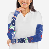 Personalised Samoa 685 Arm Sleeves Samoan Pride Coat Of Arms - Polynesian Pride