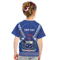 Personalised Samoa 685 Kid T Shirt Samoan Pride Coat Of Arms - Polynesian Pride