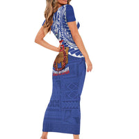 Toa Samoa Rugby Family Matching Short Sleeve Bodycon Dress and Hawaiian Shirt 685 Pride Tanoa Ula Fala LT14 - Polynesian Pride
