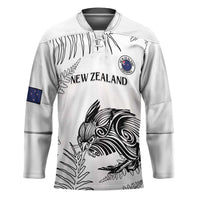 Custom New Zealand Kiwi Football Hockey Jersey Aotearoa Silver Fern - Polynesian Pride