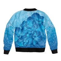 Aloha Hawaii Molokai Island Bomber Jacket Hibiscus Tribal Honu Hawaiian Tattoo