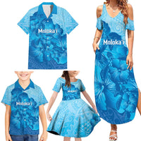 Aloha Hawaii Molokai Island Family Matching Summer Maxi Dress and Hawaiian Shirt Hibiscus Tribal Honu Hawaiian Tattoo LT14 - Polynesian Pride