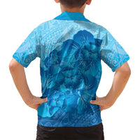 Aloha Hawaii Molokai Island Family Matching Tank Maxi Dress and Hawaiian Shirt Hibiscus Tribal Honu Hawaiian Tattoo LT14 - Polynesian Pride