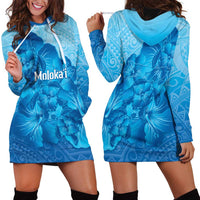 Aloha Hawaii Molokai Island Hoodie Dress Hibiscus Tribal Honu Hawaiian Tattoo LT14 - Polynesian Pride
