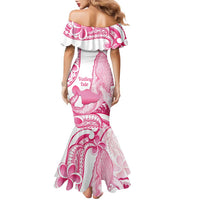 Aloha Hawaii Maui Family Matching Mermaid Dress and Hawaiian Shirt Valley Isle Humpback Whale White LT14 - Polynesian Pride