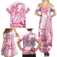 Aloha Hawaii Maui Family Matching Summer Maxi Dress and Hawaiian Shirt Valley Isle Humpback Whale White LT14 - Polynesian Pride