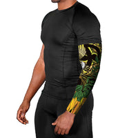 Yellow New Zealand Kowhai And Piwakawaka Arm Sleeves Maori Ngaru Paua Shell LT14 - Polynesian Pride