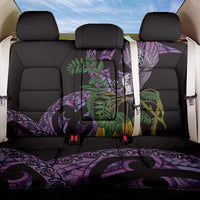 Purple New Zealand Kowhai And Piwakawaka Back Car Seat Cover Maori Ngaru Paua Shell LT14 One Size Purple - Polynesian Pride