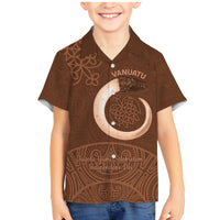 Vanuatu Indipendens Dei Family Matching Mermaid Dress and Hawaiian Shirt Yumi 44th Sand Drawing Turtle Mix Lapita