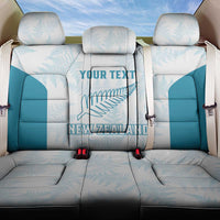 Custom New Zealand Silver Fern Football Back Car Seat Cover Come On All White