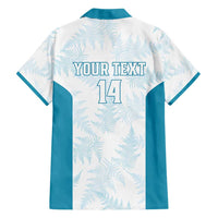 Custom New Zealand Silver Fern Football Family Matching Puletasi and Hawaiian Shirt Come On All White