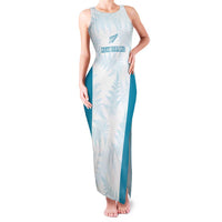 Custom New Zealand Silver Fern Football Family Matching Tank Maxi Dress and Hawaiian Shirt Come On All White LT14 Mom's Dress White - Polynesian Pride