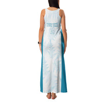 Custom New Zealand Silver Fern Football Family Matching Tank Maxi Dress and Hawaiian Shirt Come On All White LT14 - Polynesian Pride