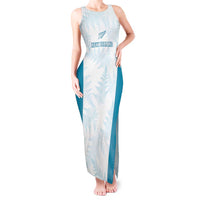 Custom New Zealand Silver Fern Football Tank Maxi Dress Come On All White
