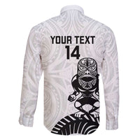 Custom Aotearoa Football Family Matching Off The Shoulder Long Sleeve Dress and Hawaiian Shirt NZ Maori Tiki Go Champions